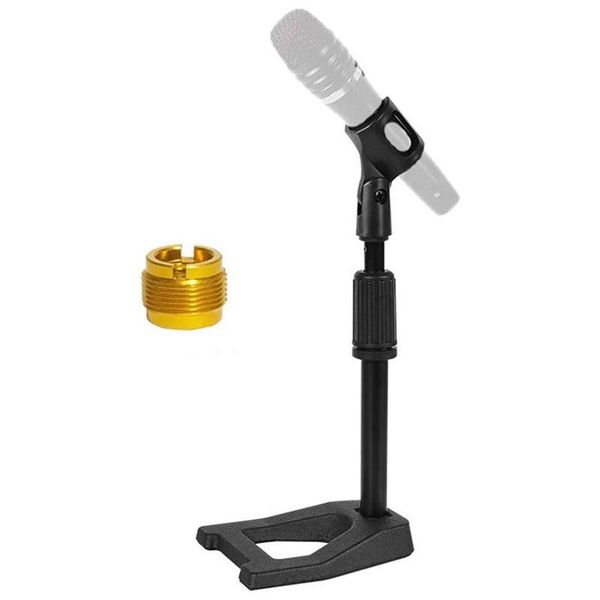 

adjustable deskmicrophone stand universal tablemic stands with clip for heavy microphones