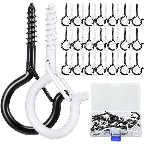 

hooks & rails q-hanger screw hook outdoor lights hanger cabinet ceiling wall mount for year garage party