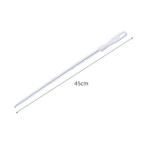 

bath accessory set 2pc extension bendable pipe brush sewer dredge kitchen sink hair cleaner