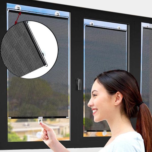 

curtain & drapes sun protection blackout curtains awning roller blinds window for living room bedroom car kitchen office suction cup