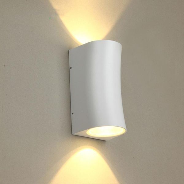 

casket shape light 6w led aluminum wall lamp ip65 garden outdoor lighting decoration for balcony hallway front door lamps