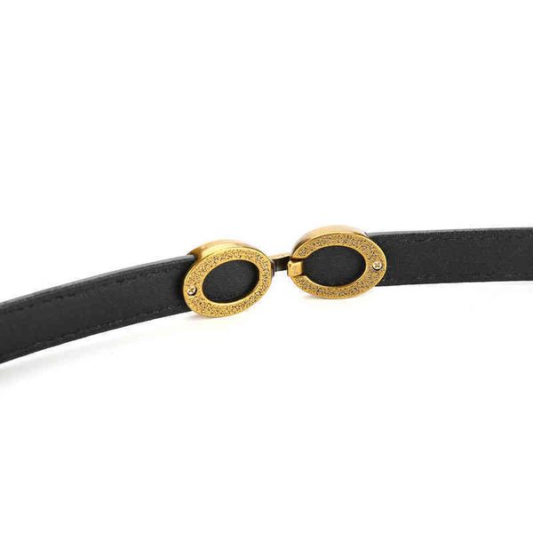 

waistbands belts new style thin belt women's skirt suit coat wind decoration waist leather pure cowhide chain, Black;brown