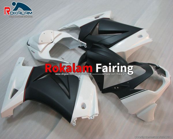 

for kawasaki ninja 250r fairings ex250 2008 2009 2010 2011 2012 white sport bike cover kit (injection molding)