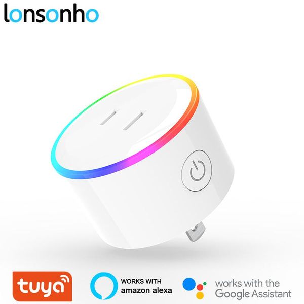 

smart power plugs lonsonho japan wifi plug socket with scene light tuya life app works alexa google home