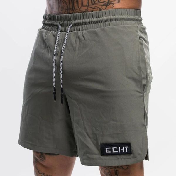 

summer casual shorts men gym fitness bermuda bodybuilding workout short pants male quick dry beach running sport bottoms men's, White;black