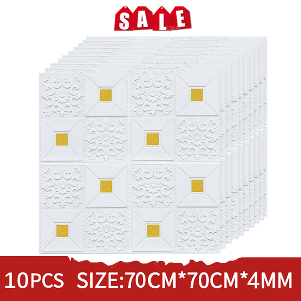 

wallpapers 10pcs 3d wall stickers waterproof self-adhesive panels soft wallpaper home decoration
