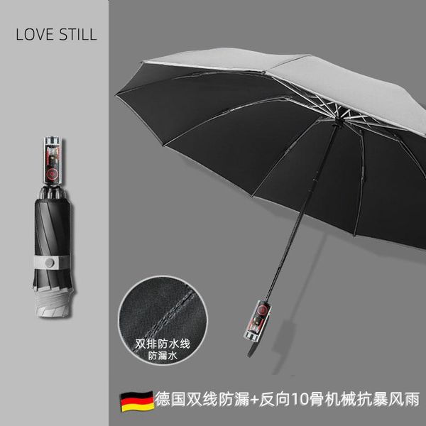 

umbrellas fold automatic umbrella large uv protection windproof business sun beach fashion guarda chuva rain gear bd50rr