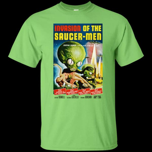 

Invasion of the Saucer Men, 1950's, Creature Feature, Martian, Movie,, White;black