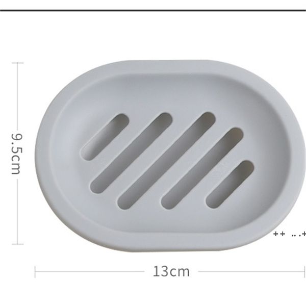 Drenando sabonetes de plástico titular banheiro camadas duplas Soap Rack caixa criativa armazenamento doméstico RRA10002