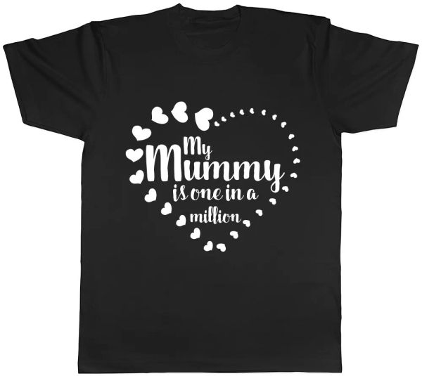 

my mummy is one in a million t-shirt tee, White;black