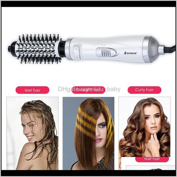 

multifunctional negative ion styling tools curler hairdryer rotational comb professinal brush salon blow 7c3l irons oqfzx