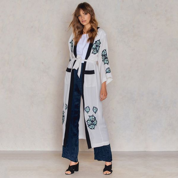 

bikini cover-ups white cotton tunic women plus size beach wear swim suit cover up long kimono cardigan robe de plage q1005 210420, White;black
