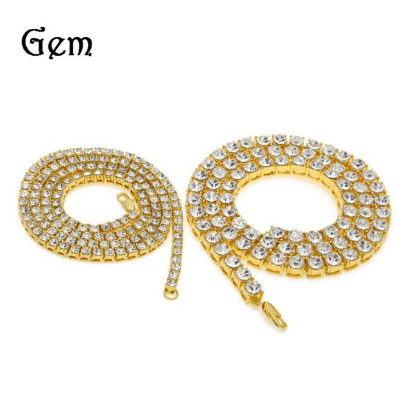 

bangle men's hip hop 1 drainage diamond necklace water chain suit, Black