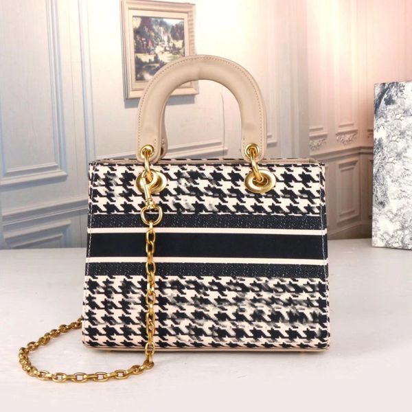 

fashion luxury designers bags messenger handbags 2021 star same model diana bag animal print shoulder bags women's handbag, Black;red