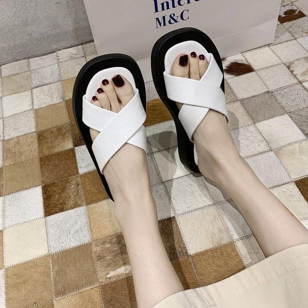 

solid slippers women fashion shoes, Black
