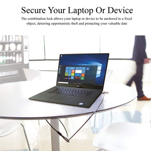 Bloqueio do cabo de segurança do aço portátil do cabo de segurança codificado da tecla do anti-roubo do notebook para laptops