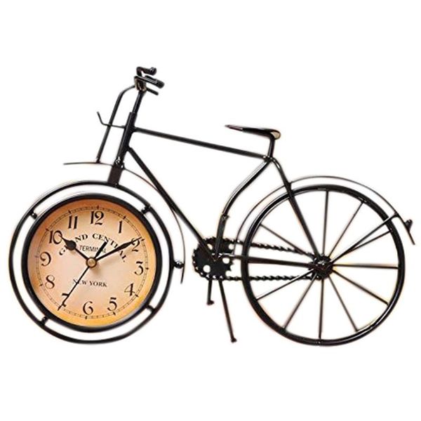 

antique crafts retro vintage style bicycle desk & shelf clock modern home office decoration tabledisplay ornament decorative objects fig
