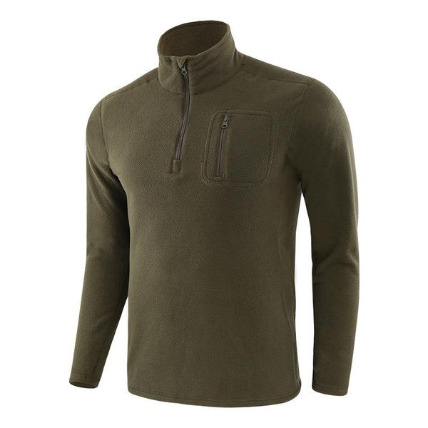

men's jackets autumn winter thermal military tactical jacket mens soft shell pullover training polar fleece coat thick warm camouflage, Black;brown