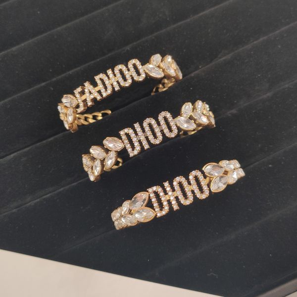 

d family's new letter inlaid diamond bracelet in 2020lyke, Black