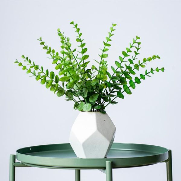 

decorative flowers & wreaths simulation eucalyptus leaf plastic flower for home decoration artificial plant background wall wedding decor mi