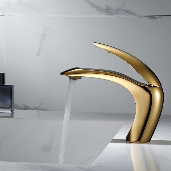 

basin faucet bathroom copper rose gold sink mixer tap toilet and cold single handle leaf-shape faucets