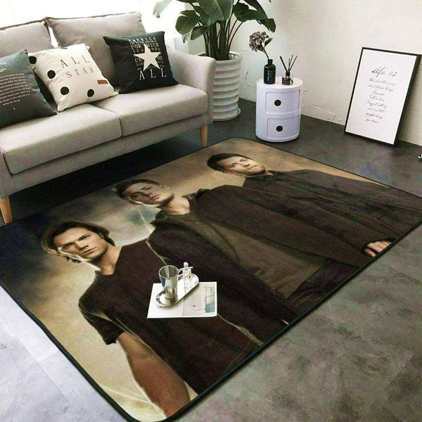 

Supernatural Floor Rug Doormat Square Carpet Room Bedroom Kitchen Living Non-slip Mat Play Gift Carpets
