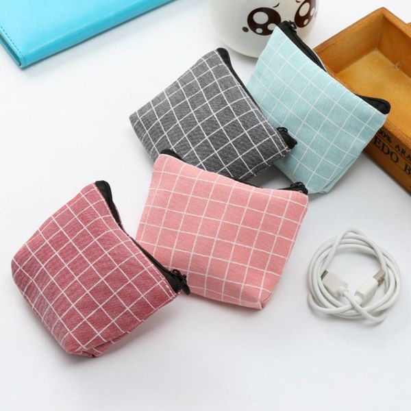 

storage bags simple sanitary pad pouch girls women napkin tampon bag zipper cosmetic ladies makeup cable organizer
