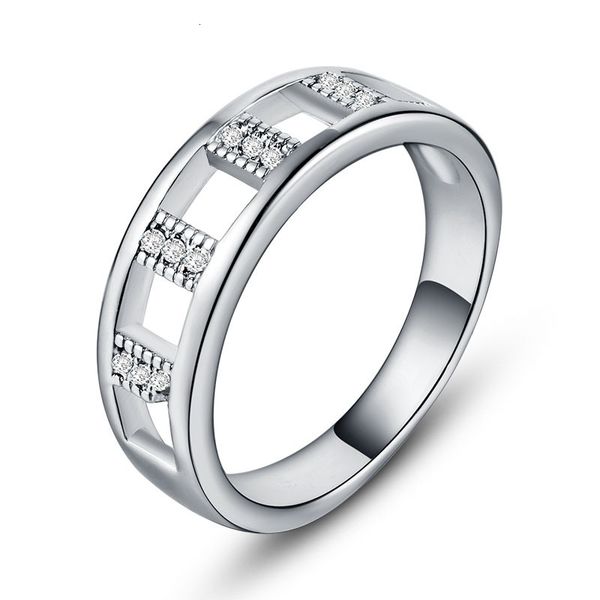 

mens and womens ring women's fashion hollow out zircon silver plated jewelry, Golden;silver