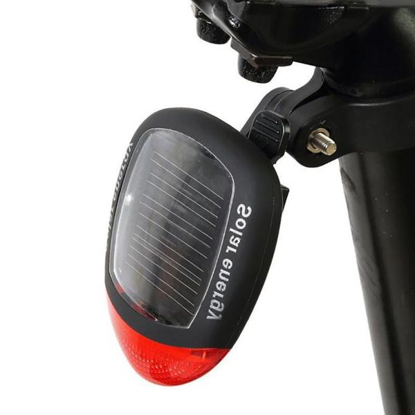 

bike lights solar powered led rear flashing tail light for bicycle cycling lamp safety 2led waterproof warning
