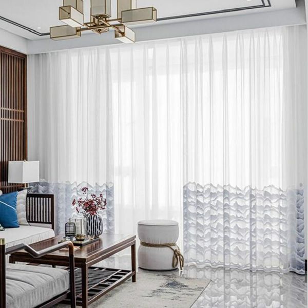 

curtain & drapes white tulle curtains for living room home deco modern bedroom solid sheer voile customized window