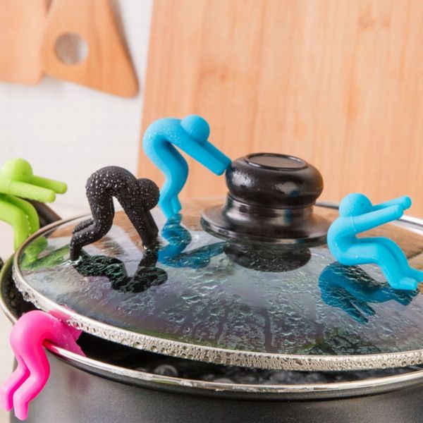 

1pcs Creative Gadgets Pot Cover Raise The Lid Overflow Device Stent for Kitchen Tools Home Accessories Overflow pot holders
