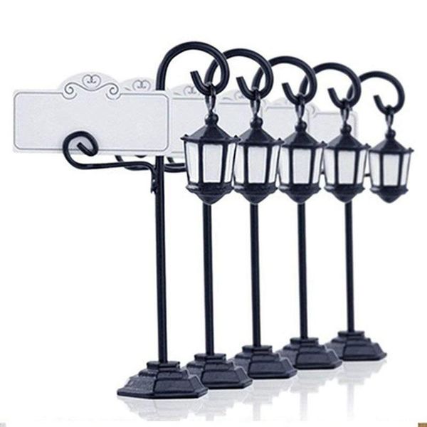 

party decoration 5 pcs streetlight shape wedding reception place card holder number name table menu picture po clip stand wi