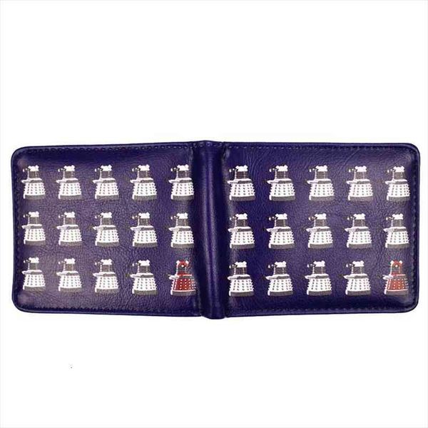 

arrival doctor who wallet blue police box pu leather bi fold with coin pocket, Red;black