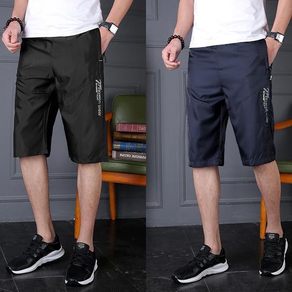

men's shorts 2021 summer thin quick drying pants mens casual loose, White;black
