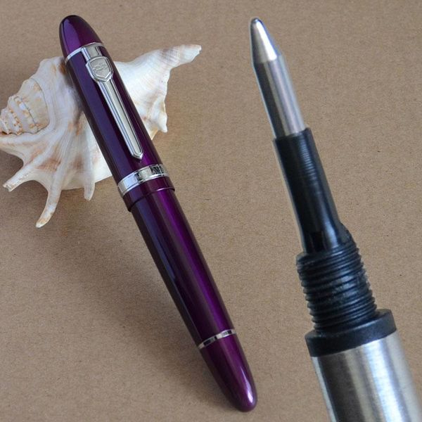 

purple and silver roller ball pen yellow copper red green orange white black 19 colors for choose fountain pens