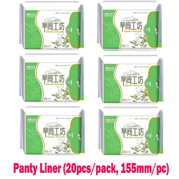 6 pacotes 120 pcs coojoof anion guardanapo de papel toalhas de papel Panty Liner Day Use 5 pcs / Pack 350mm / PC Nenhum agente fluorescente Dayliner