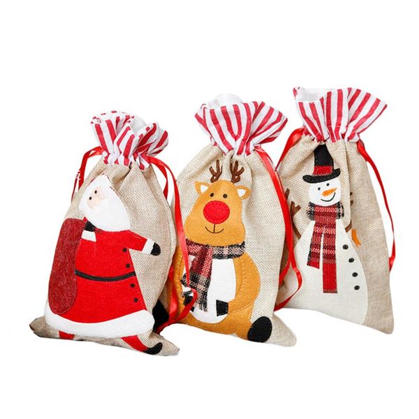 

christmas decorations storage bag santa pattern decoration candy gift box commemorative