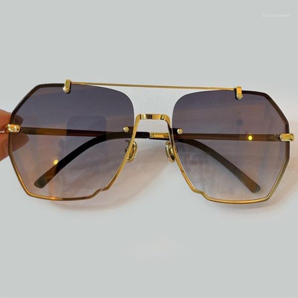 

fashion rimless sunglasses women 2021 vintage brand rivet luxury square sun glasses uv400, White;black