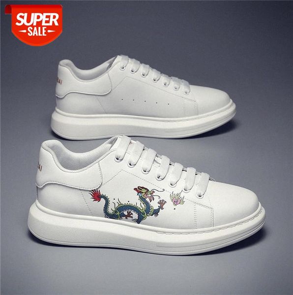 

men's shoes all-match embroidery white korean casual sports #jl4g
