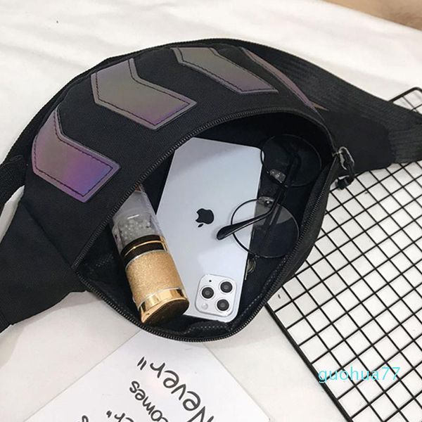 

designer-waist bags chest bag for men canvas male reflective fanny crossbody pack belt casual travel handbags hip shoulder