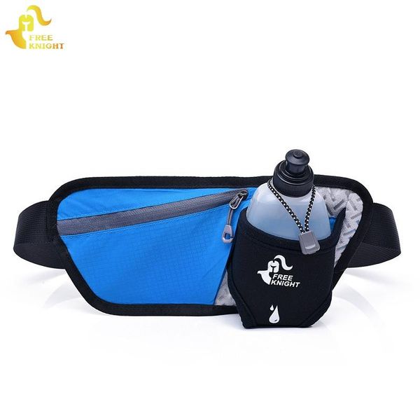 

outdoor bags knight fitness lightweight & durable sports running waist bag with water bottle carrier belt pouch black