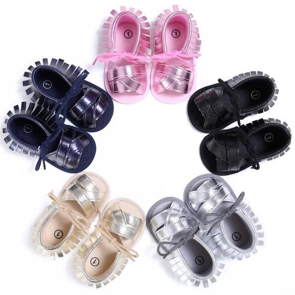 

first walkers born baby girls shoes pu breathable hollow out anti-slip cack