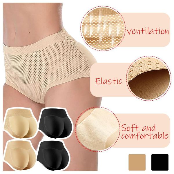 

women's panties fashion underwear latex underpants buttock up pants pad breathable tucking sleepwear comfortable, Black;pink