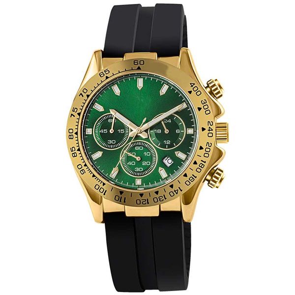 Мужские часы кожаный браслет хронограф 42 -мм классическая атмосфера для парня