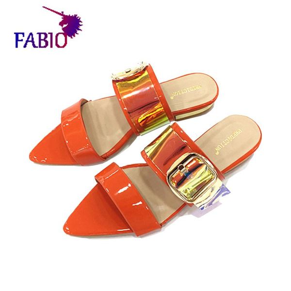 

slippers shiny shoes cellophane sandals pointy colored casual flats for women, Black