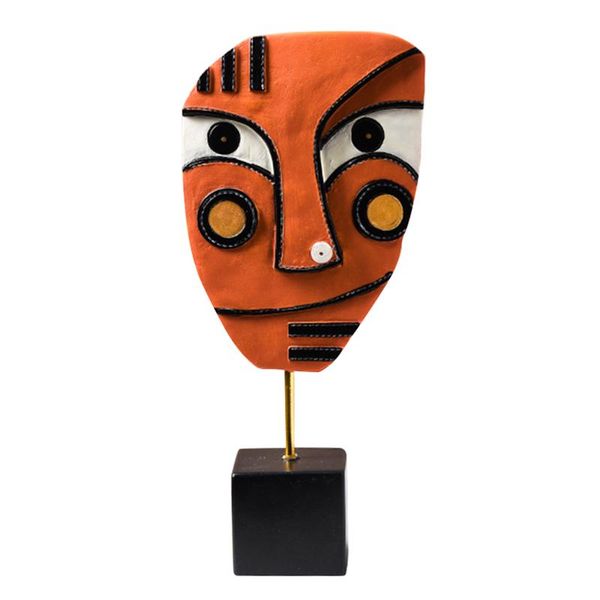 

decorative objects & figurines abstract art sculpture desk ornament shop resin face mediator shaped restaurant crafts cafe el office modern