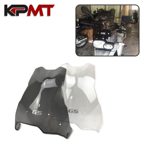 

motorcycle windshield wind screen deflectors gray for f800gs f650gs f 800 650 gs 2008 2009-2021 2021 riser extend windscreen