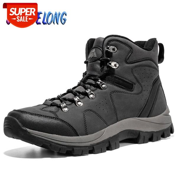 

classic men's boots waterproof leather men ankle boots comfortable breathable men's sneakers fashion outdoor men safety shoes #j24