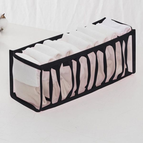

t# household foldable mesh underwear storage box socks bra and panty bedroom drawer lattice tidy accessories bags