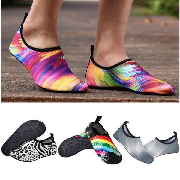 

lightweight swimming water for shoes men flat soft non-slip upstream sneakers woman breathable beach camping walking shoe, Black